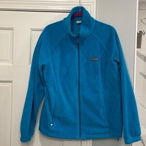 Columbia Blue Benton Springs Zip-Up Fleece Jacket Size XL